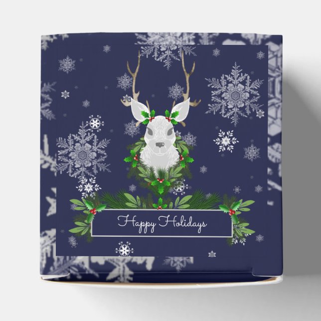Blue Reindeer Favour Box (Top)
