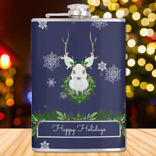 Blue Reindeer Flask (Blue Reindeer Flask)