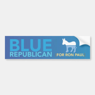 Blue Republican Bumper Sticker