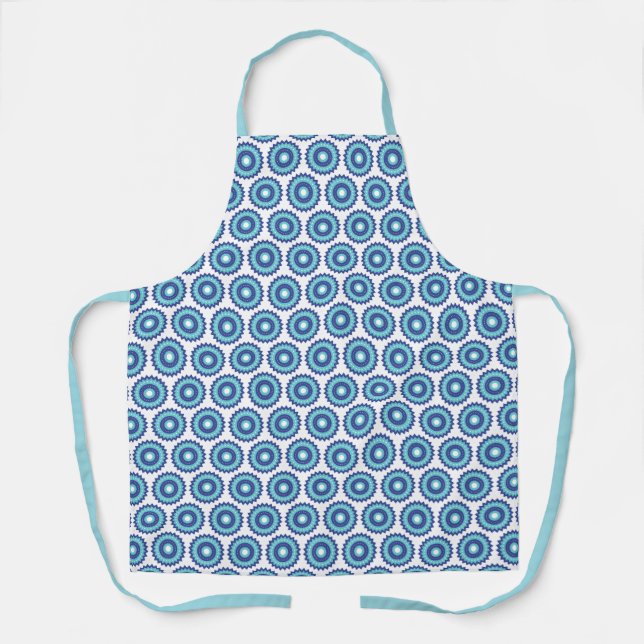 Blue Retro Apron (Front)