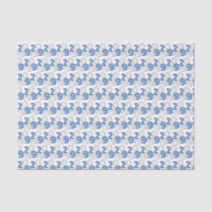 Blue Retro Big Numbers Class of Tissue Paper
