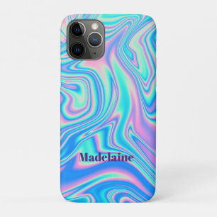 Blue Retro Wave Personal iPhone 11 Pro Case