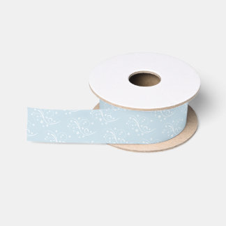 Blue Retro Wedding Dancers Coord Satin Ribbon