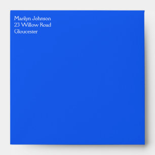 Blue Return Address Envelope for 5" Square