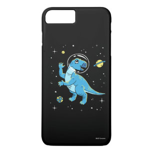 Blue Rhabdodon Dinos In Space Case-Mate iPhone Case