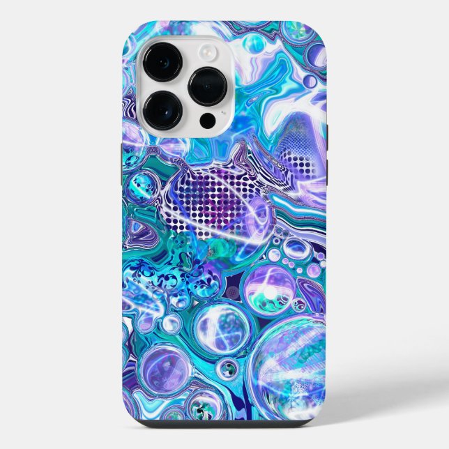 Blue Rhapsody | Abstract Art iPhone Case (Back)