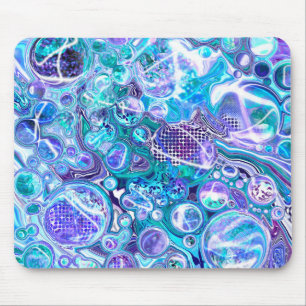 Blue Rhapsody   Abstract Art Mouse Mat