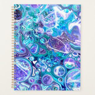 Blue Rhapsody Abstract Art Planner