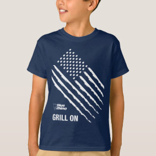 Blue Rhino "American Flag: Grill On" Kid's T-Shirt