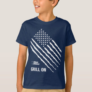 Blue Rhino "American Flag: Grill On" Kid's T-Shirt