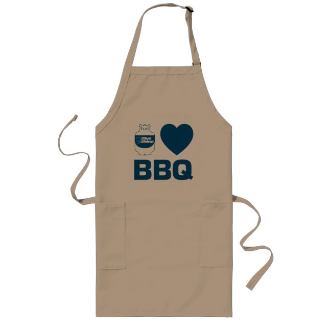 Blue Rhino "I Heart BBQ" Long Apron (Front)