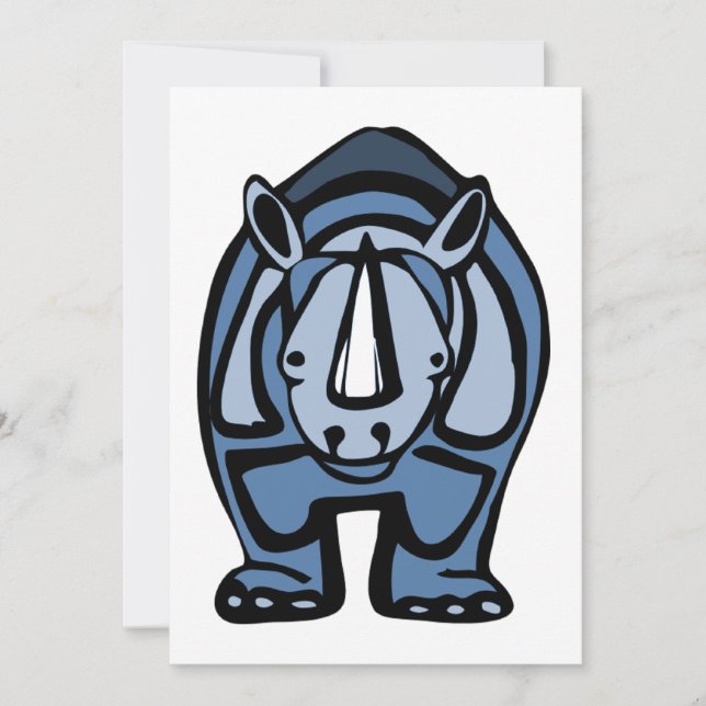 Blue Rhino Virus Invitation (Front)