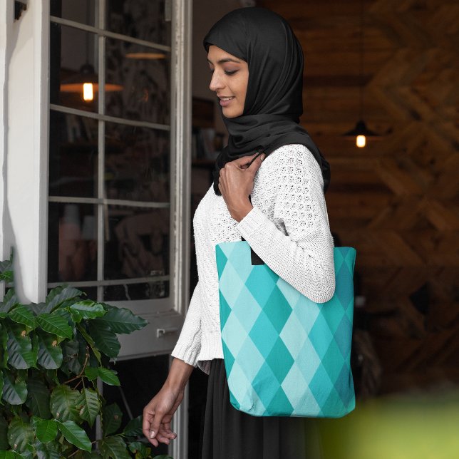 Blue rhombus tote bag (Creator Uploaded)