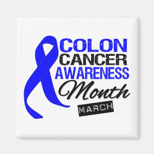 Blue Ribbon Colon Cancer Awareness Month Magnet