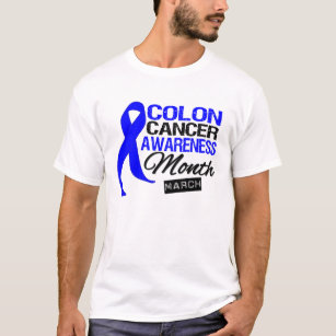 Blue Ribbon Colon Cancer Awareness Month T-Shirt