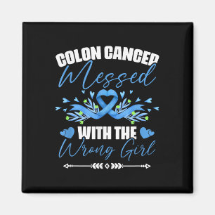 Blue Ribbon Colon Cancer Girl Survivor Colourectal Magnet