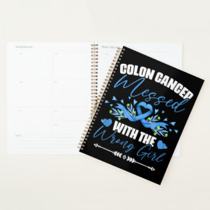 Blue Ribbon Colon Cancer Girl Survivor Planner