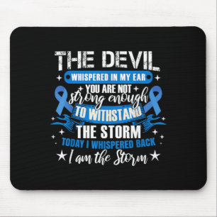 Blue Ribbon _ Colonscopy Colourectal Colon Cancer Mouse Mat