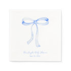 Blue Ribbon Coquette Personalised Napkins