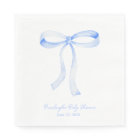 Blue Ribbon Coquette Personalised Napkins