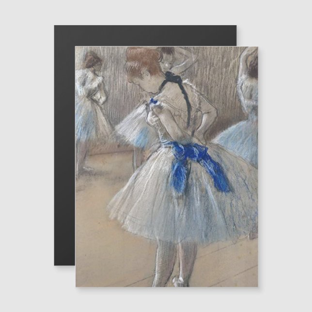 Blue Ribbon Dancer  Edgar Degas (Front/Back)