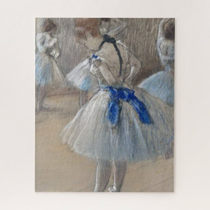 Blue Ribbon Dancer Edgar Degas Jigsaw Puzzle