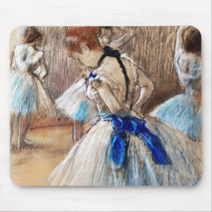 Blue Ribbon Dancer, Edgar Degas Mouse Mat