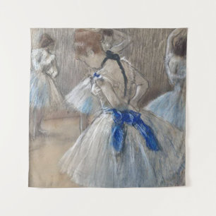 Blue Ribbon Dancer  Edgar Degas Tapestry