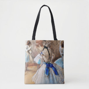 Blue Ribbon Dancer, Edgar Degas Tote Bag