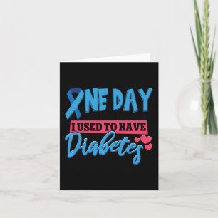 Blue Ribbon Diabetes Awareness Kids Card