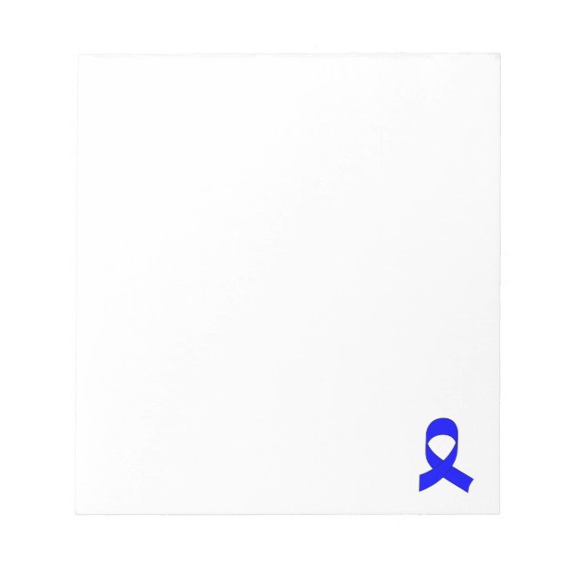 Blue Ribbon Drawing Custom Notepad (Front)