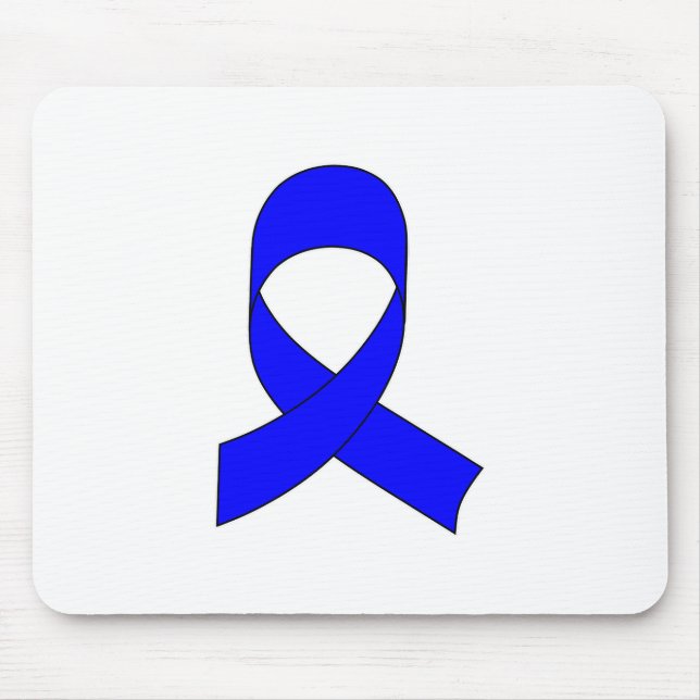 Blue Ribbon Drawing Mouse Mat (Front)