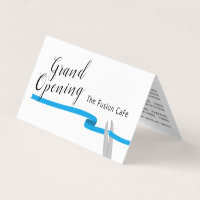 Blue Ribbon, Grand Opening Ceremony Photo/Map Card