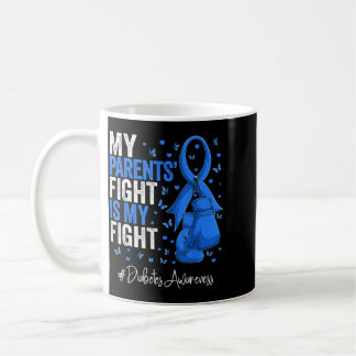 Blue Ribbon Parents Diabetes Awareness Coffee Mug