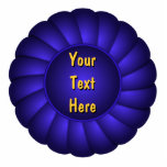 Blue Ribbon Rosette to Personalise Photo Sculpture Magnet<br><div class="desc">A blue ribbon rosette usually signifies a first place finish. This graphic ribbon cutout design features text that is easy to customise for your contest or event.</div>