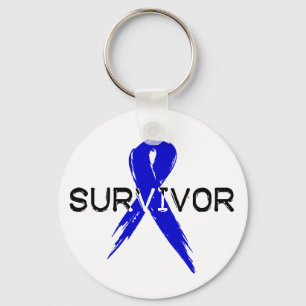 Blue Ribbon -Survivor Key Ring