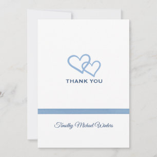 Blue Ribbon Thank You Card