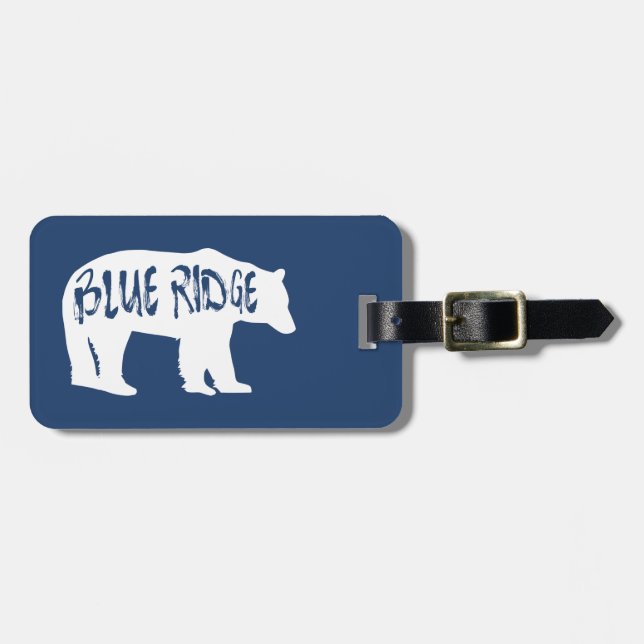 Blue Ridge Bear Luggage Tag (Front Horizontal)