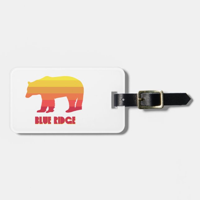 Blue Ridge Bear Luggage Tag (Front Horizontal)