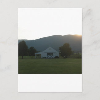 Blue Ridge Farm Sunset Postcard
