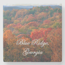 Blue Ridge, Georgia, Fall Leaves Coasters