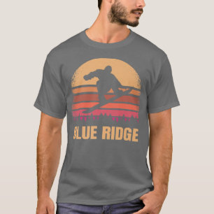 Blue Ridge Georgia Snowboarding Outdoor Vintage GA T-Shirt