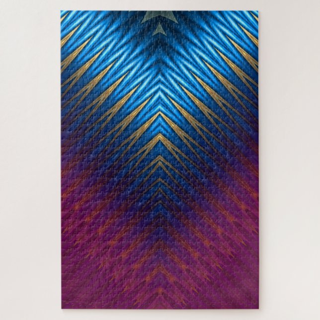 Blue Ridge Gold Jigsaw Puzzle (Vertical)