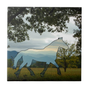 Blue Ridge Horse Tile