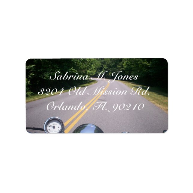 Blue Ridge Motorcycle Ride 3 Label (Front)