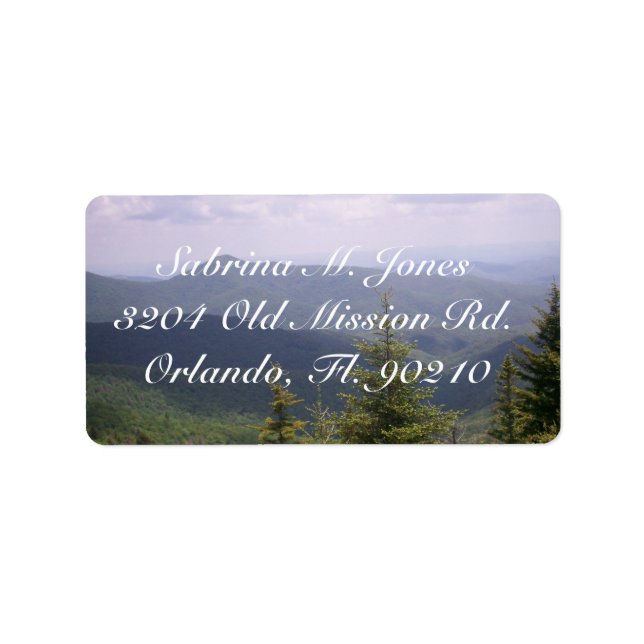 Blue Ridge Motorcycle Ride Label (Front)