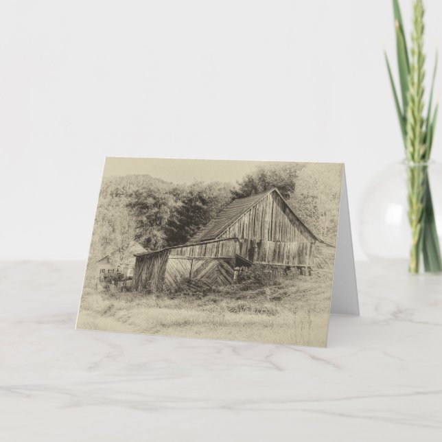 Blue Ridge Mountain Country Greeting Card (Front)