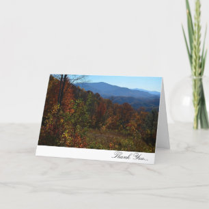 Blue Ridge Mountain Fall Thank You Card