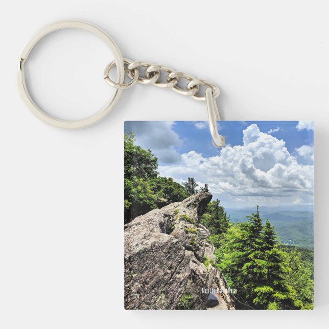 Blue Ridge Mountain, North Carolina Key Ring (Front)