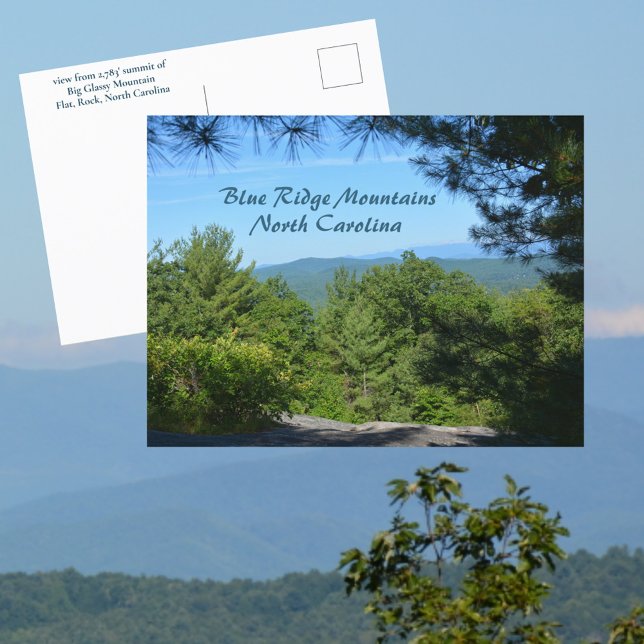 Blue Ridge Mountains Big Glassy Mt North Carolina Postcard (Creator Uploaded)